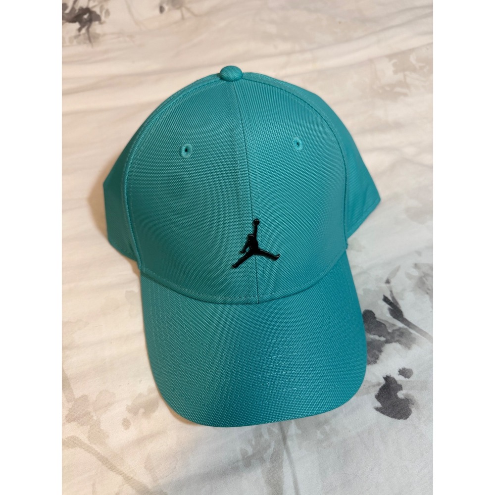 Jordan Rise Cap Teal Adjustable Hat Black Jumpman Logo HM5750-392 L/XL